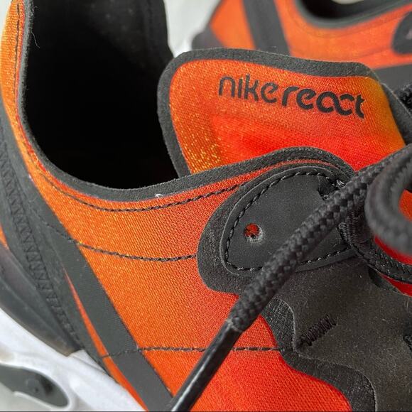 Nike React Element 55 Premium Sunrise Orange Shimmer 10 EUC - Picture 9 of 11
